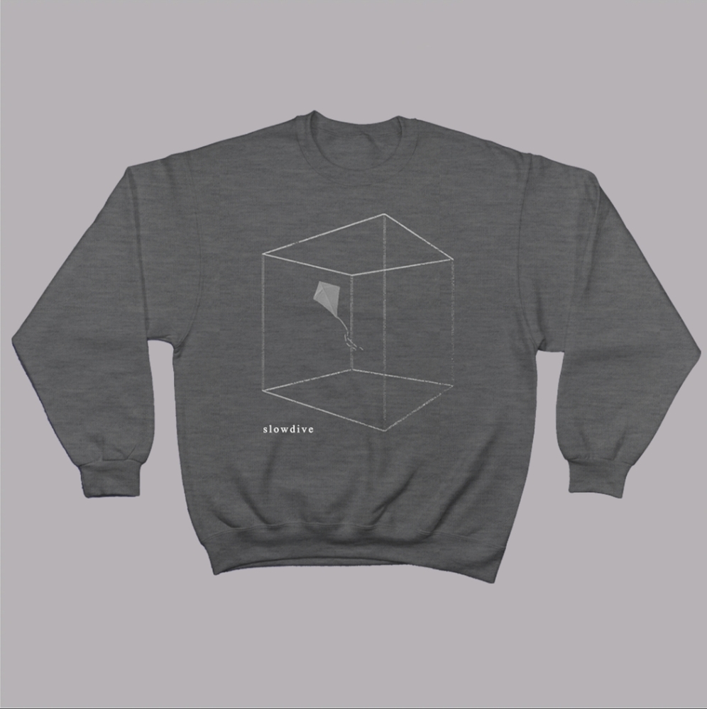 Official Slowdive merch sweatshirt Star Roving cube and kite design 🎶 - Picture 2 of 2